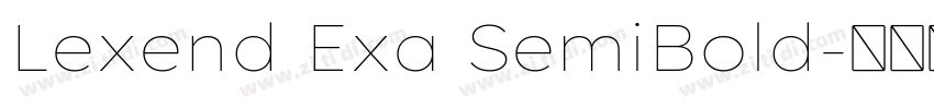 Lexend Exa SemiBold字体转换